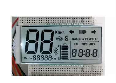 7 einfarbige LCD Anzeige der Segment-HTN für Instrument mit Zebra-Verbindungsstück